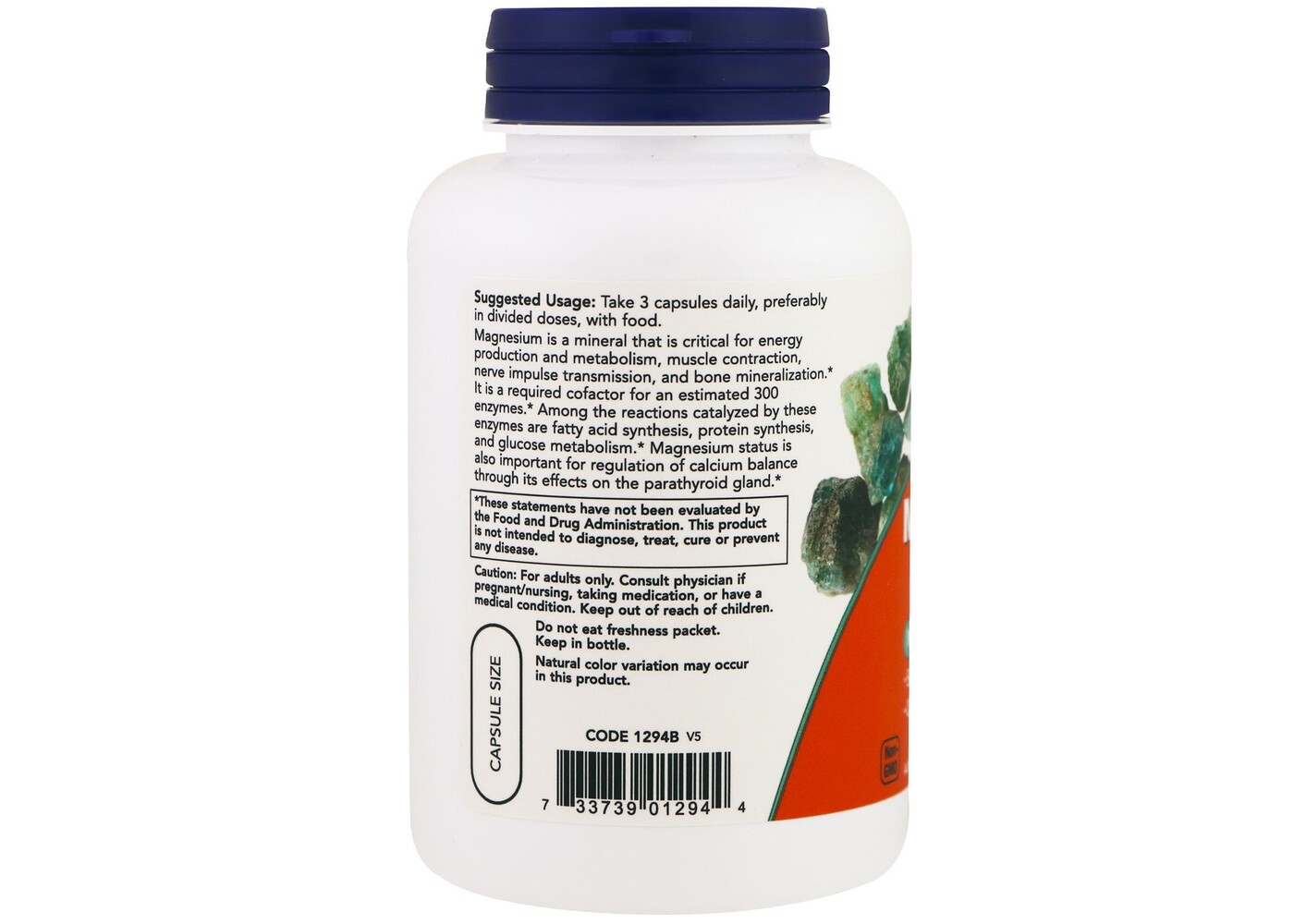 Now Foods Magnesium Citrate, 120 Veg Capsules