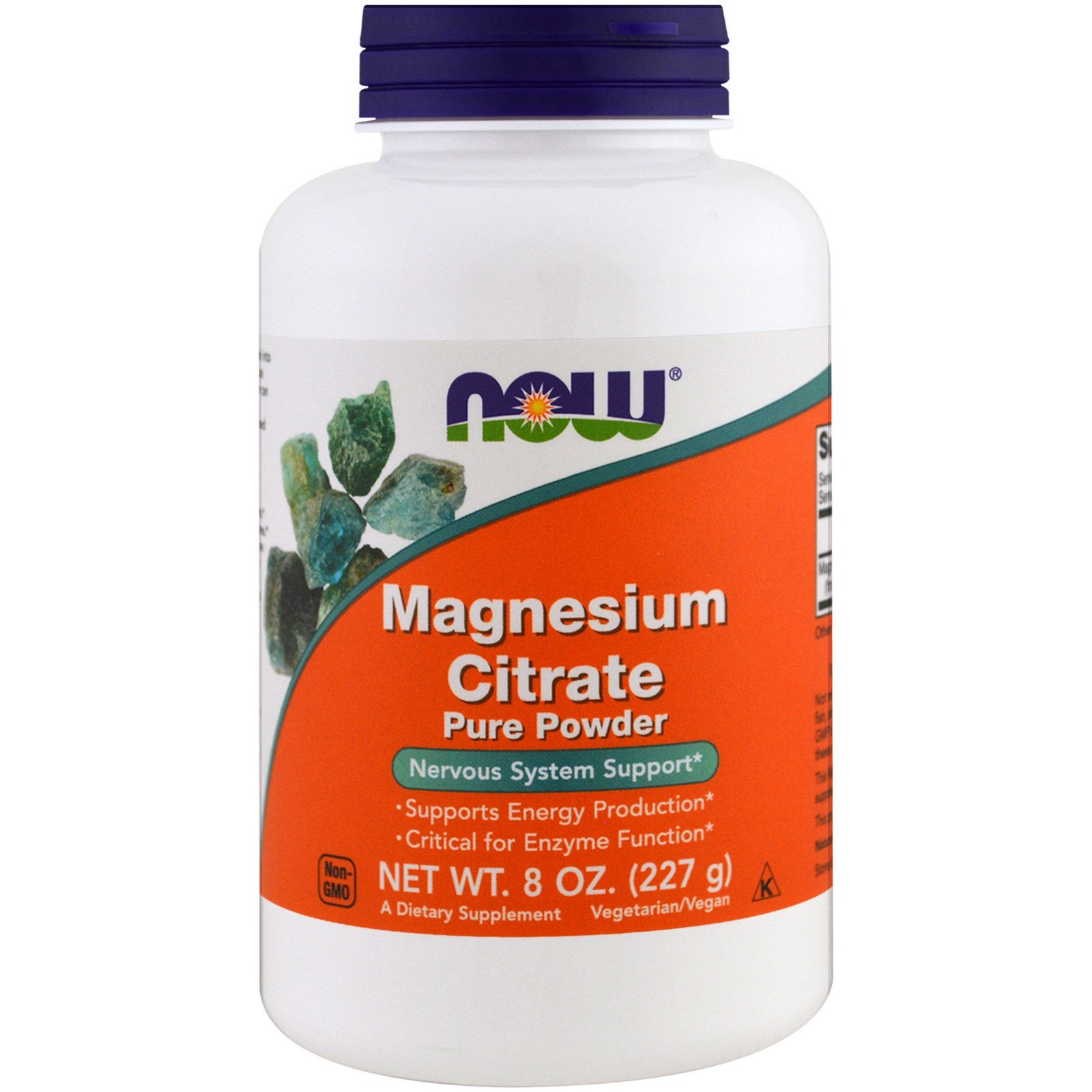 Now Foods Magnesium Citrate Pure Powder, 8 oz (227 g)