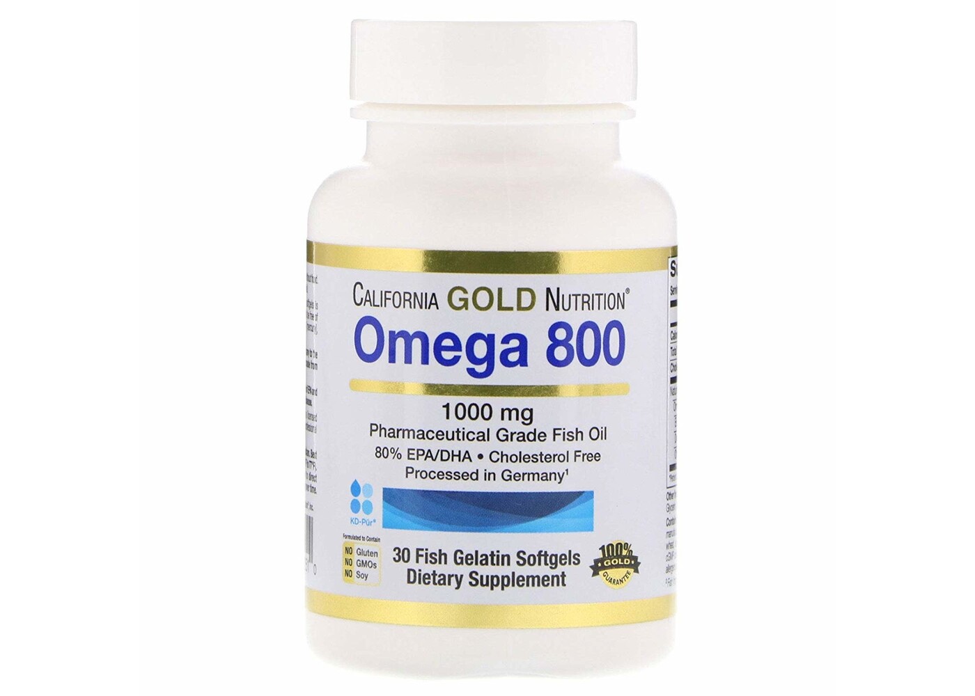 California Gold Nutrition Omega 3, 1000 mg, 30 Fish Gelatin Softgels