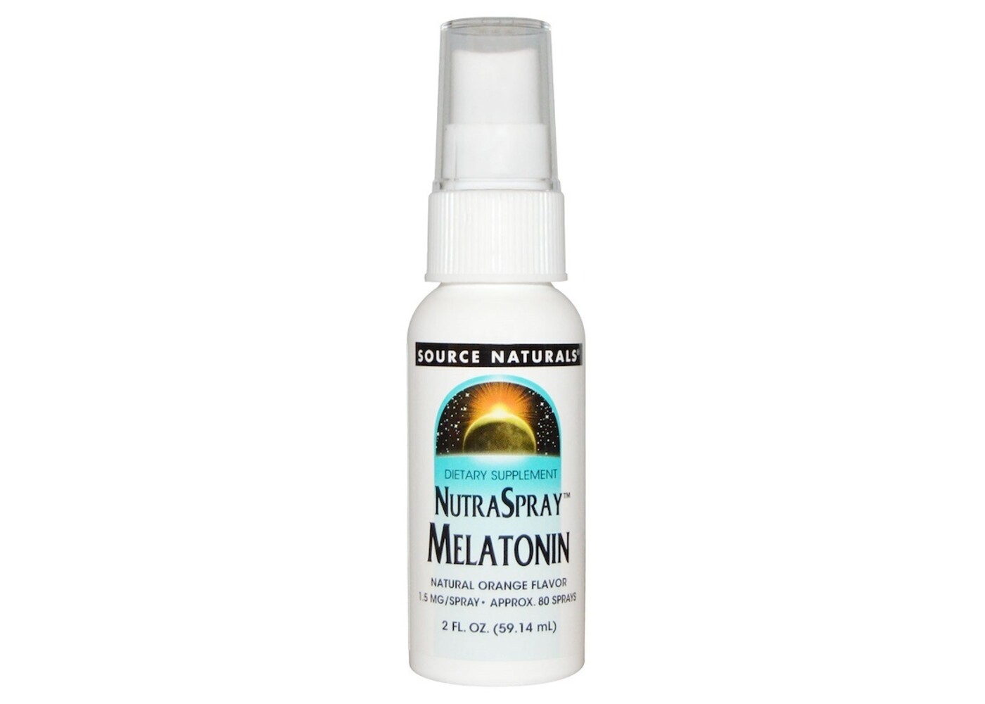 Source Naturals NutraSpray Melatonin, Natural Orange Flavor, 2 fl oz (59.14 ml)