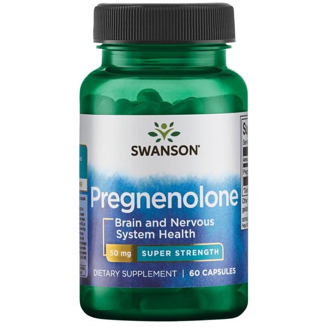 Swanson 3 PACK Super-Strength Pregnenolone, 50 mg, 60 tabs (180 tabs)