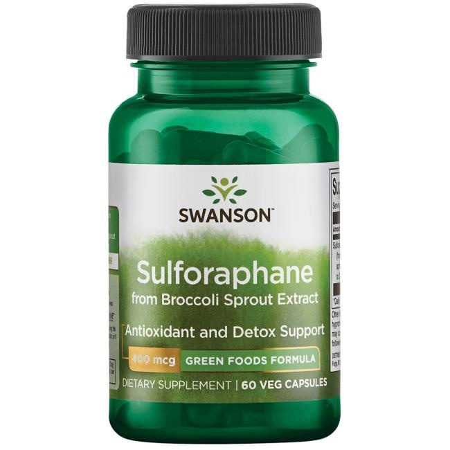 Swanson Sulforaphane from Broccoli, 400 mcg, 60 Veg Caps