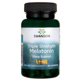 Swanson 3 PACK Melatonin 10 mg, 60 vege caps