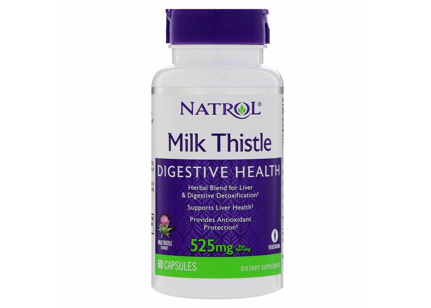 Natrol  Milk Thistle , 525 mg, 60 Capsules