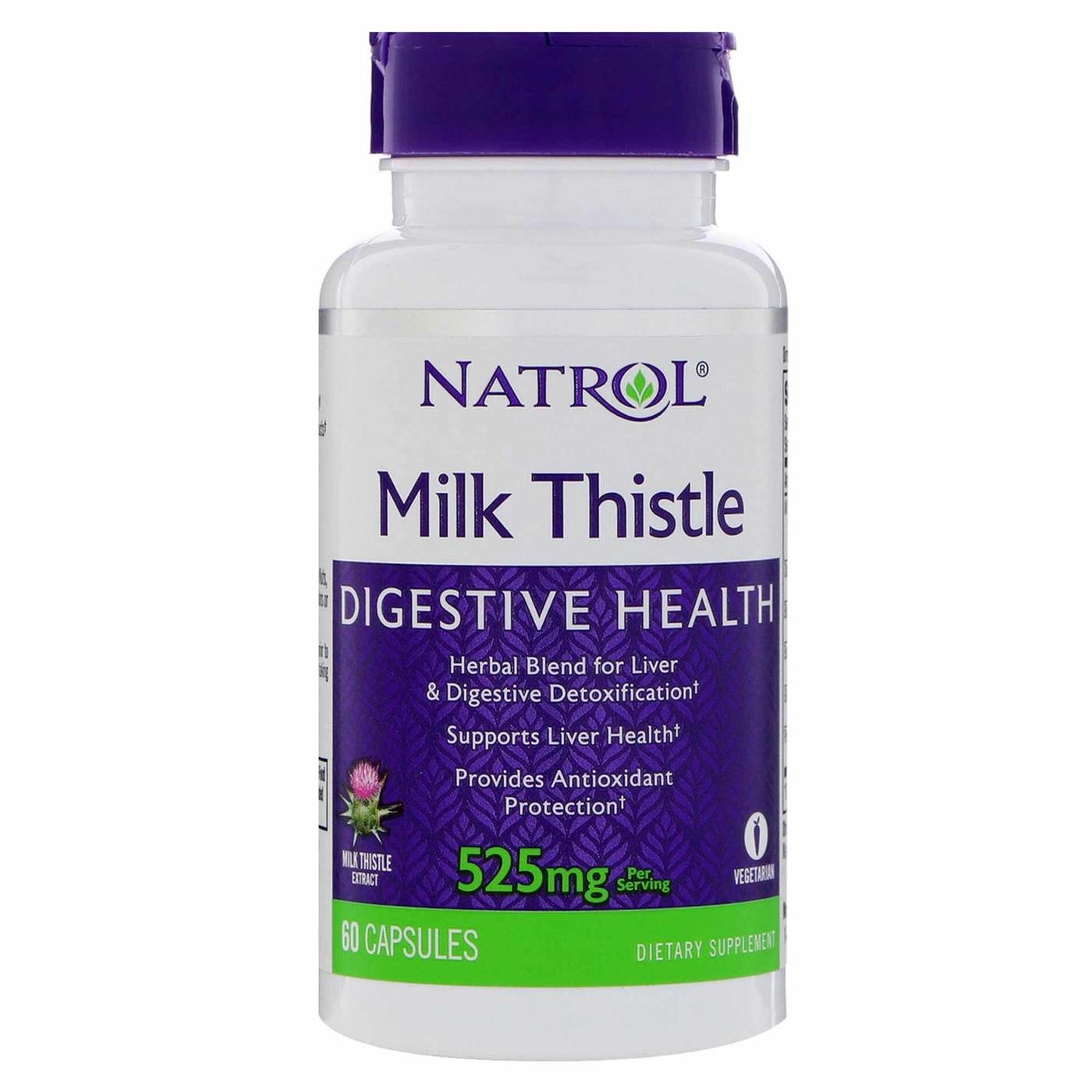 Natrol  Milk Thistle , 525 mg, 60 Capsules