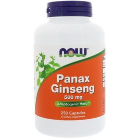 Now Foods Panax Ginseng, 500 mg, 250 Veg Capsules