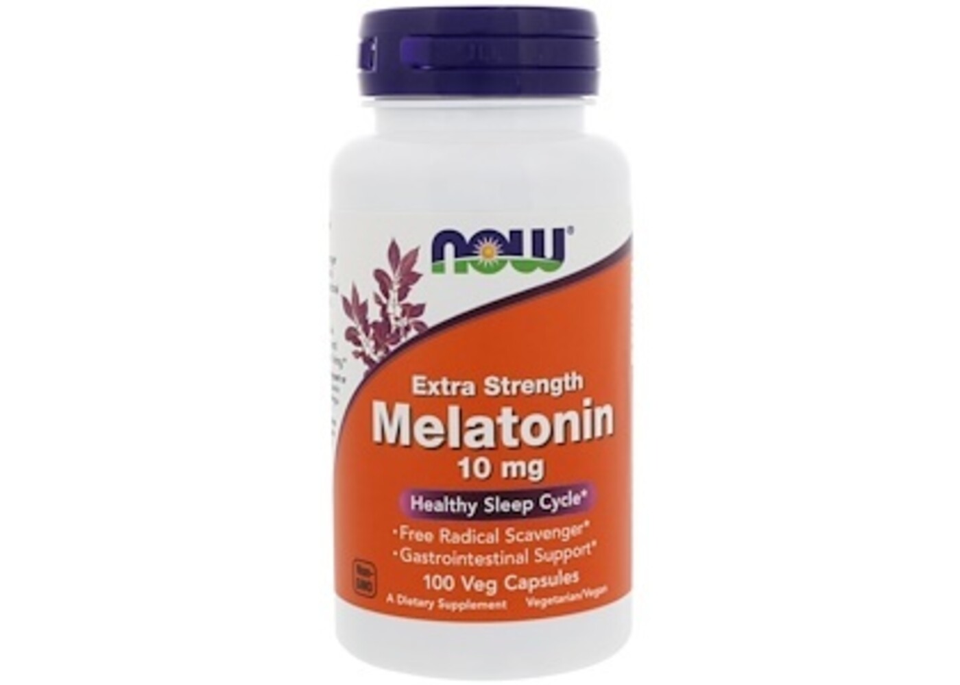 Now Foods Extra Strength Melatonin, 10 mg, 100 Veg Capsules