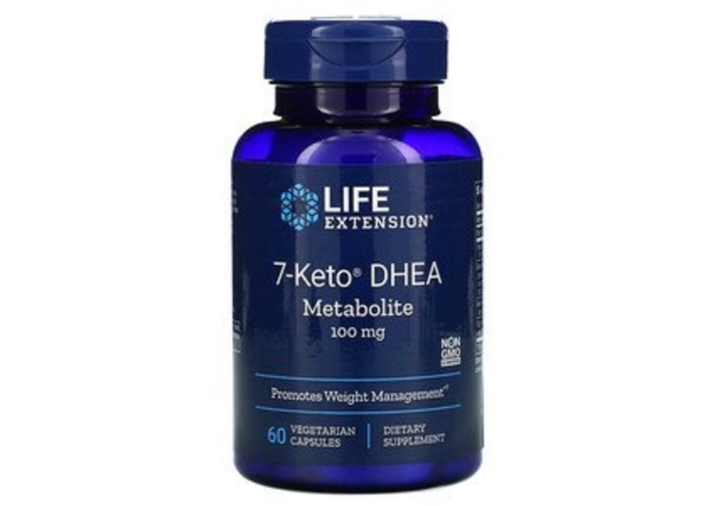 Life Extension 7-Keto DHEA, Metabolite, 100 mg, 60 Vegetarian Capsules