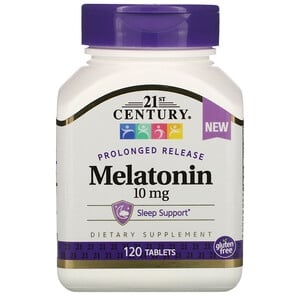 21st Century Prolonged Release Melatonin, 10 mg, 120 Tablets