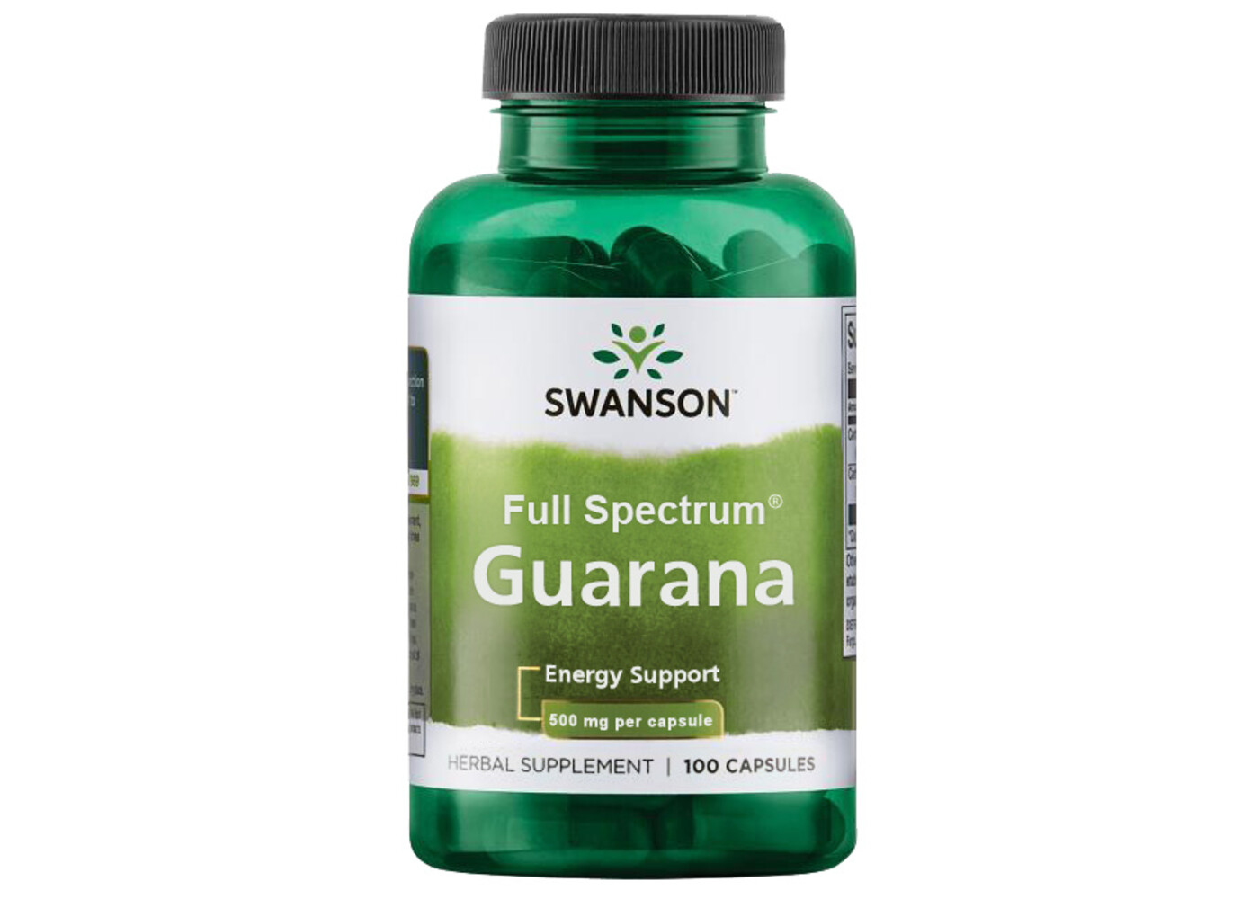 Swanson Guarana, 500 mg, 100 Caps