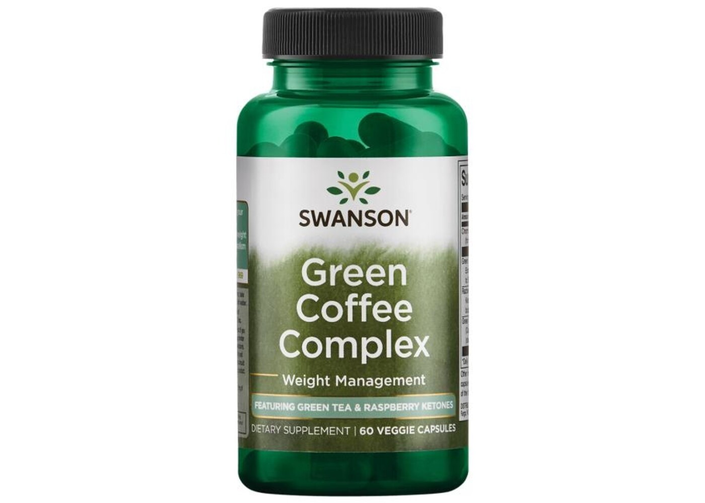 Swanson Green Coffee, Green Tea and Raspberry Ketone Complex, 60 Veg Caps