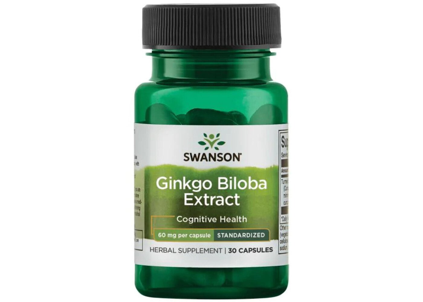 Swanson Ginkgo Biloba Extract, 60 mg, 30 Caps