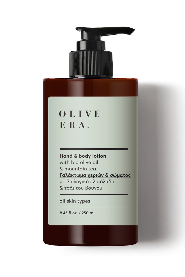 Olive Era Hand & Body Lotion with bio olive oil & mountain tea