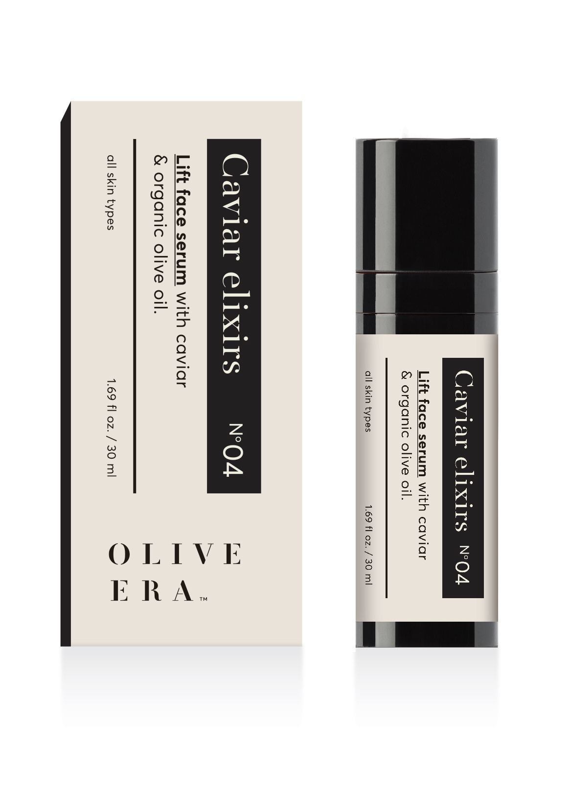 Olive Era Lift Face Serum with caviar & organic olive oil