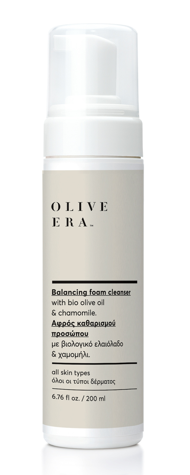 Olive Era Balancing foam cleanser with bio olive oil & chamomile