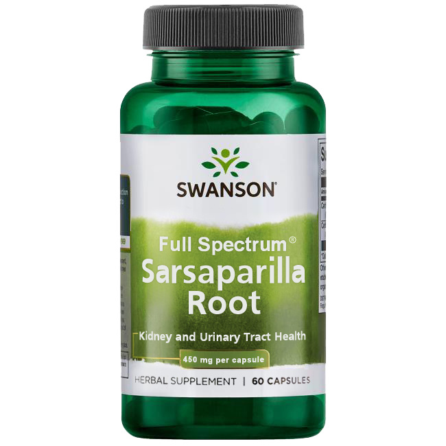 Swanson Sarsaparilla Root, 450 mg 60 Caps