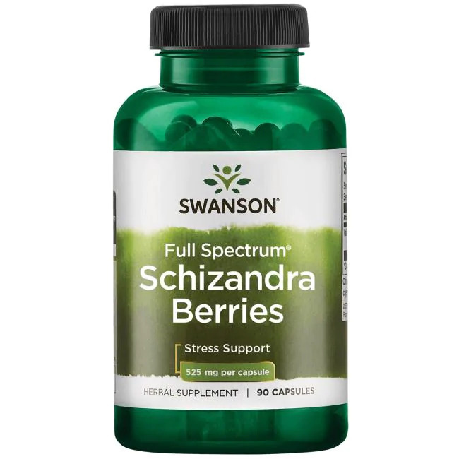 Swanson Full Spectrum Schizandra Berries, 525 mg 90 Caps