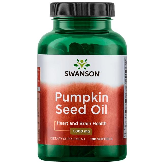 Swanson Pumpkin Seed Oil, 1,000 mg 100 Sgels