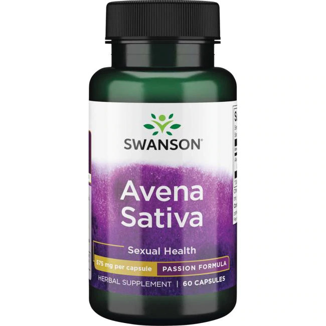 Swanson Avena Sativa for maximum potency in men, 575 mg 60 Caps