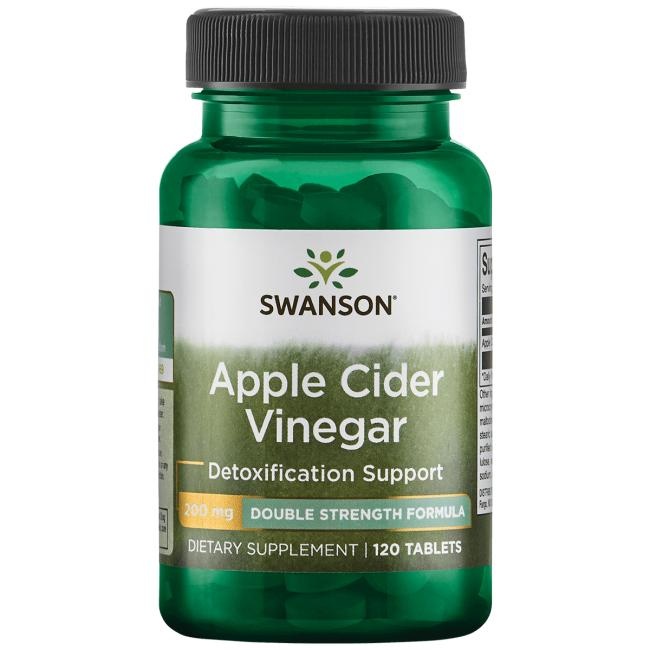 Swanson Apple Cider Vinegar, 200 mg 120 Tabs