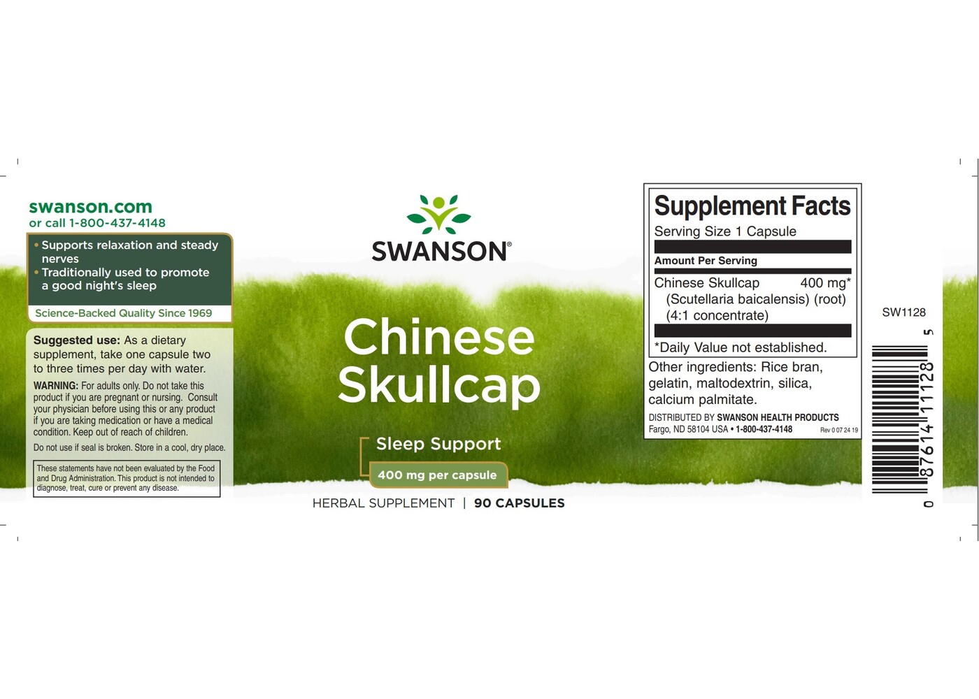 Swanson Full-Spectrum Chinese Skullcap