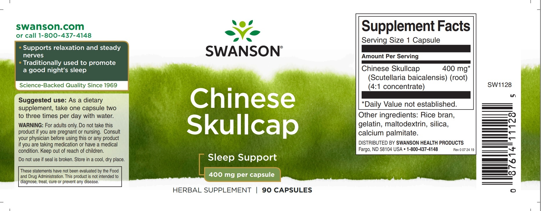 Swanson Full-Spectrum Chinese Skullcap