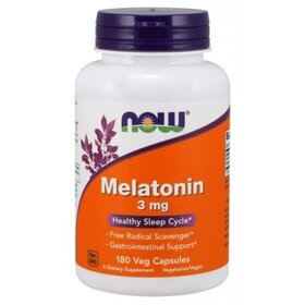 Now Foods Melatonin, 3 mg, 180 Veg Capsules