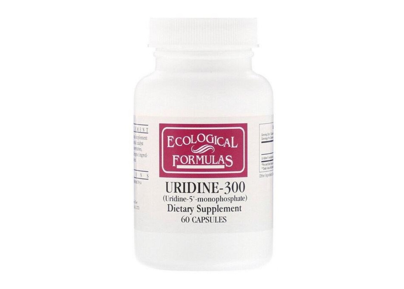 Ecological Formulas, Uridine-300, 60 Capsules