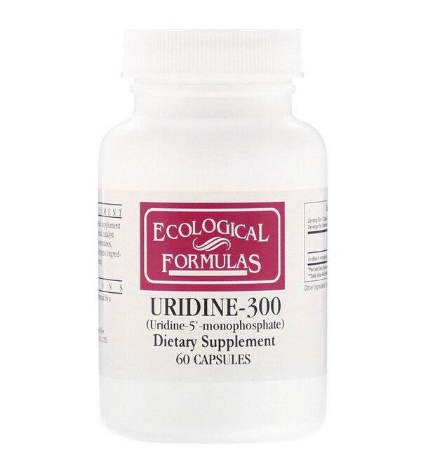 Ecological Formulas, Uridine-300, 60 Capsules