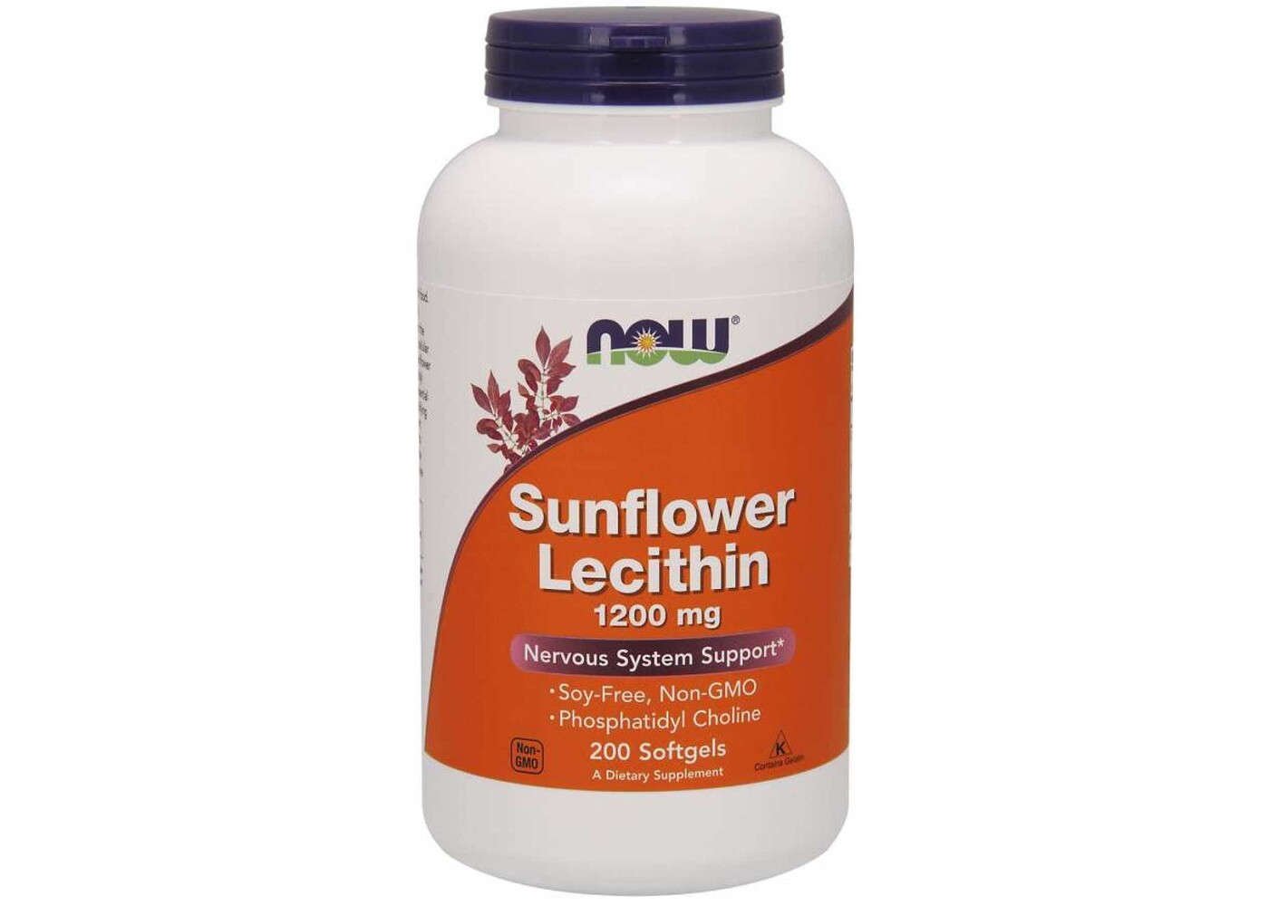 Now Foods Sunflower Lecithin, 1,200 mg, 200 Softgels