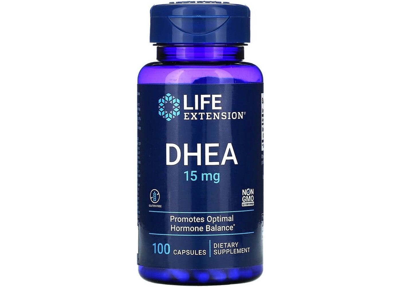 Life Extension DHEA, 15 mg, 100 capsules