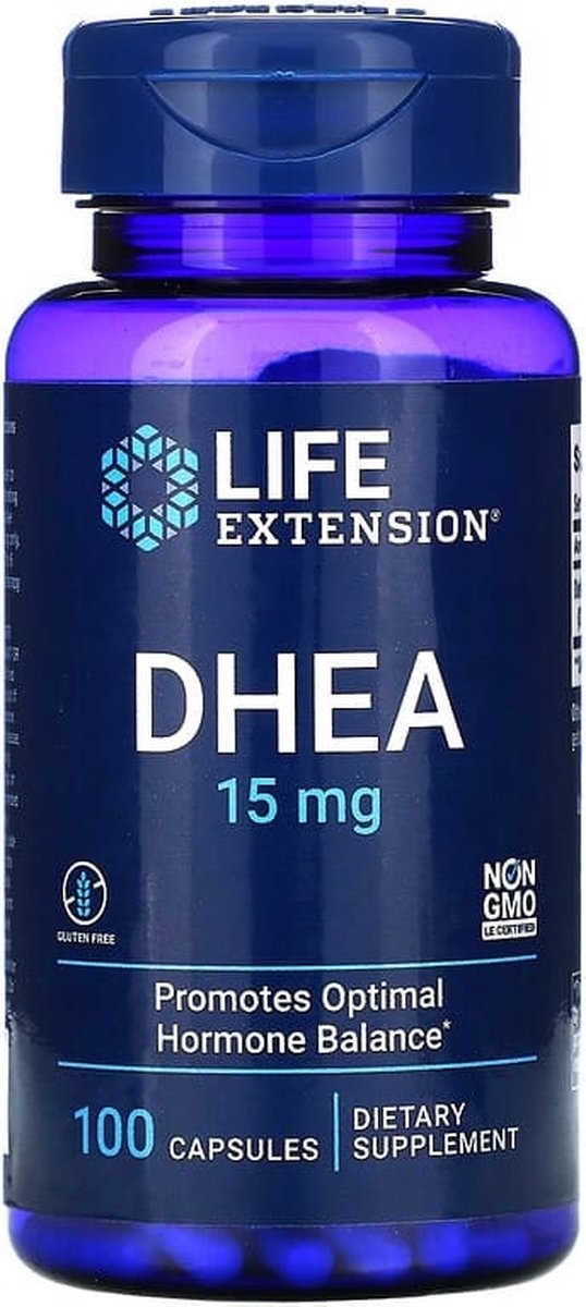 Life Extension DHEA, 15 mg, 100 capsules