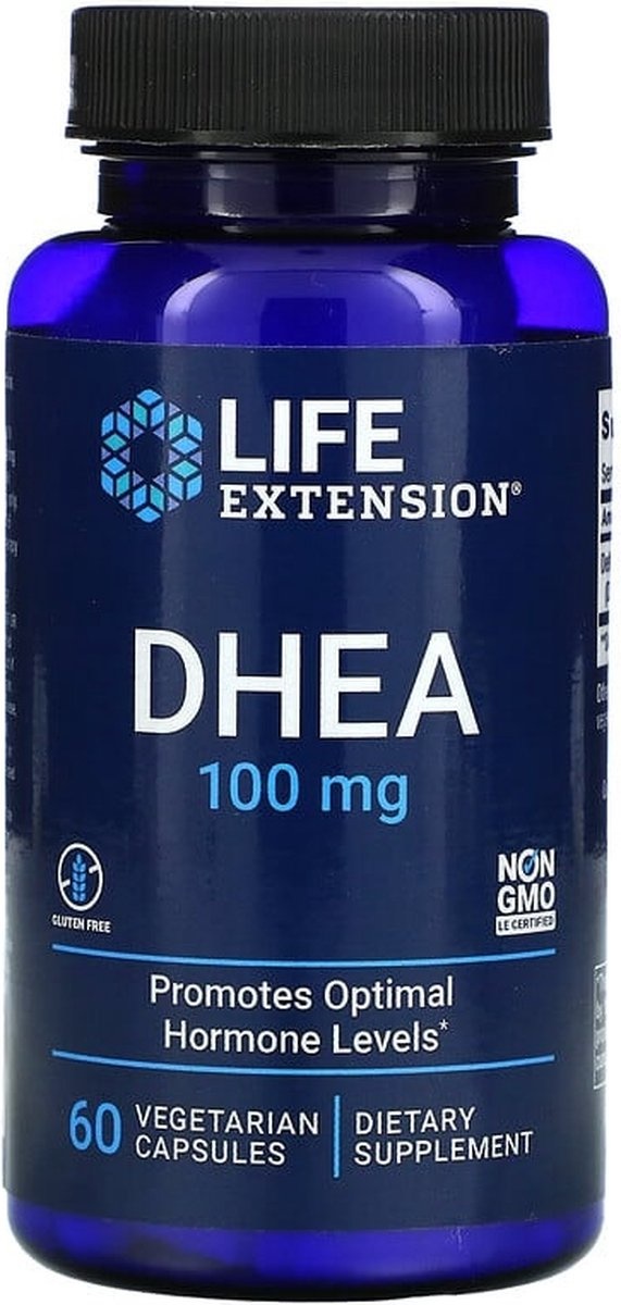 Life Extension DHEA, 100 mg, 60 veg capsules