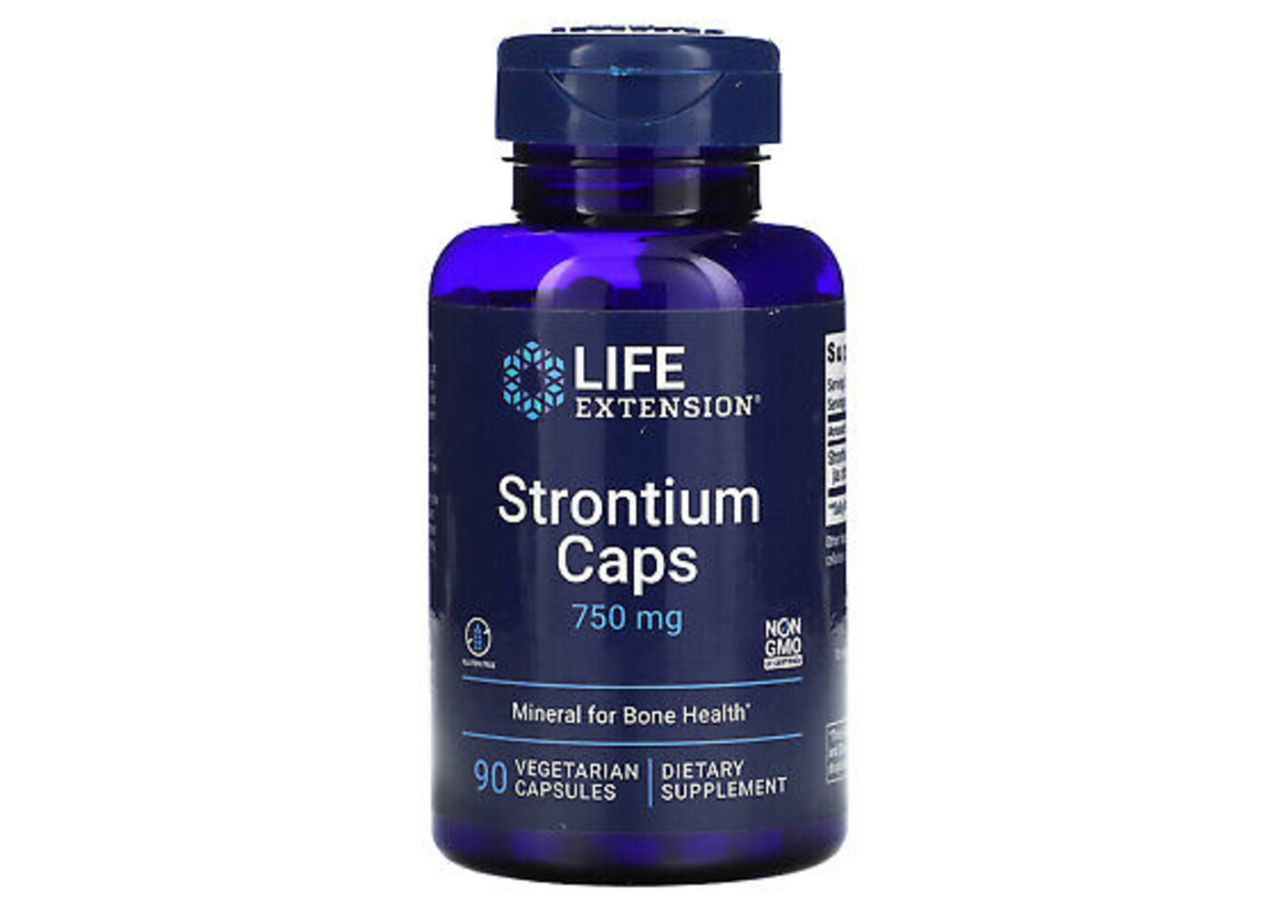 Life Extension Strontium Caps, 750 mg, 90 vegetarian capsules