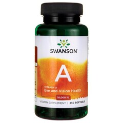Swanson Vitamin A, 10,000IU, 250 Softgels