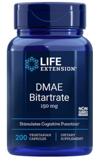 Life Extension DMAE Bitartrate , 150 mg, 200 vegetarian capsules