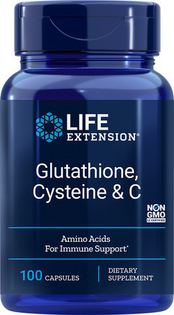 Life Extension Glutathione, Cysteine & C, 100 capsules