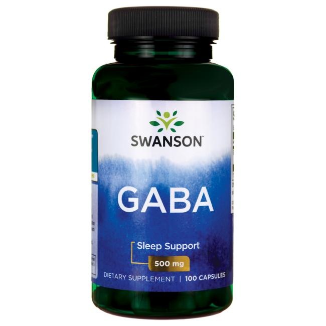 GABA, 500 mg, 100 Caps