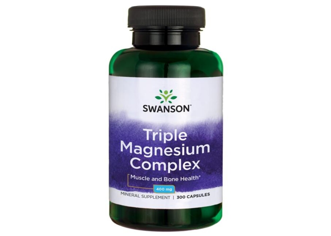 Swanson Triple Magnesium Complex, 400 mg, 300 Caps