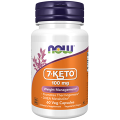 Now Foods 7-Keto, 100 mg, 60 veg capsules