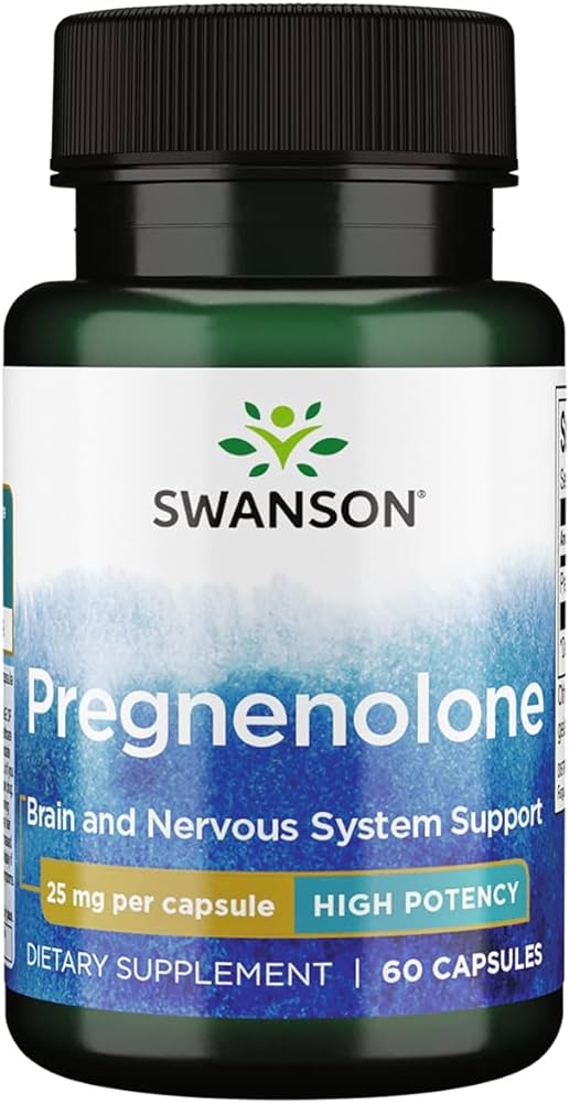 Swanson 3 PACK Super-Strength Pregnenolone, 25 mg, 60 tabs (180 tabs)