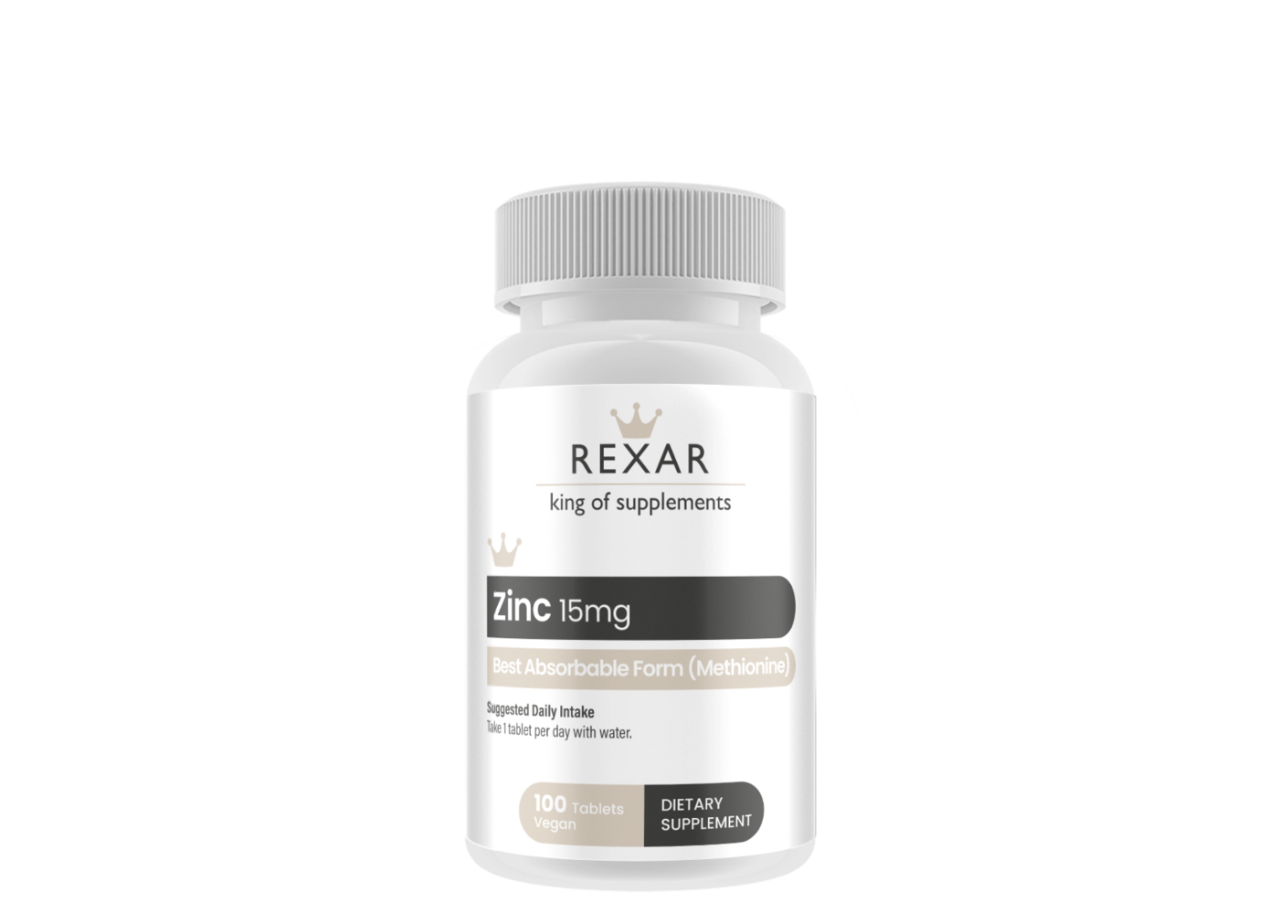 Rexar Zinco 15 mg (metionina)