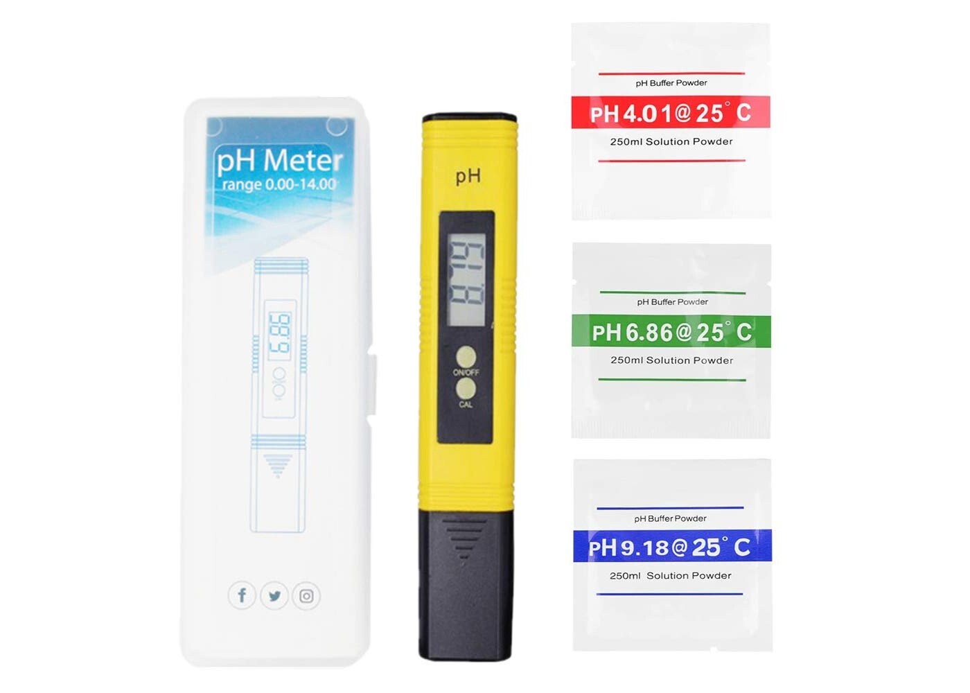 Rexar Digital pH Meter – Laboratory pH Tester 0.00–14.00