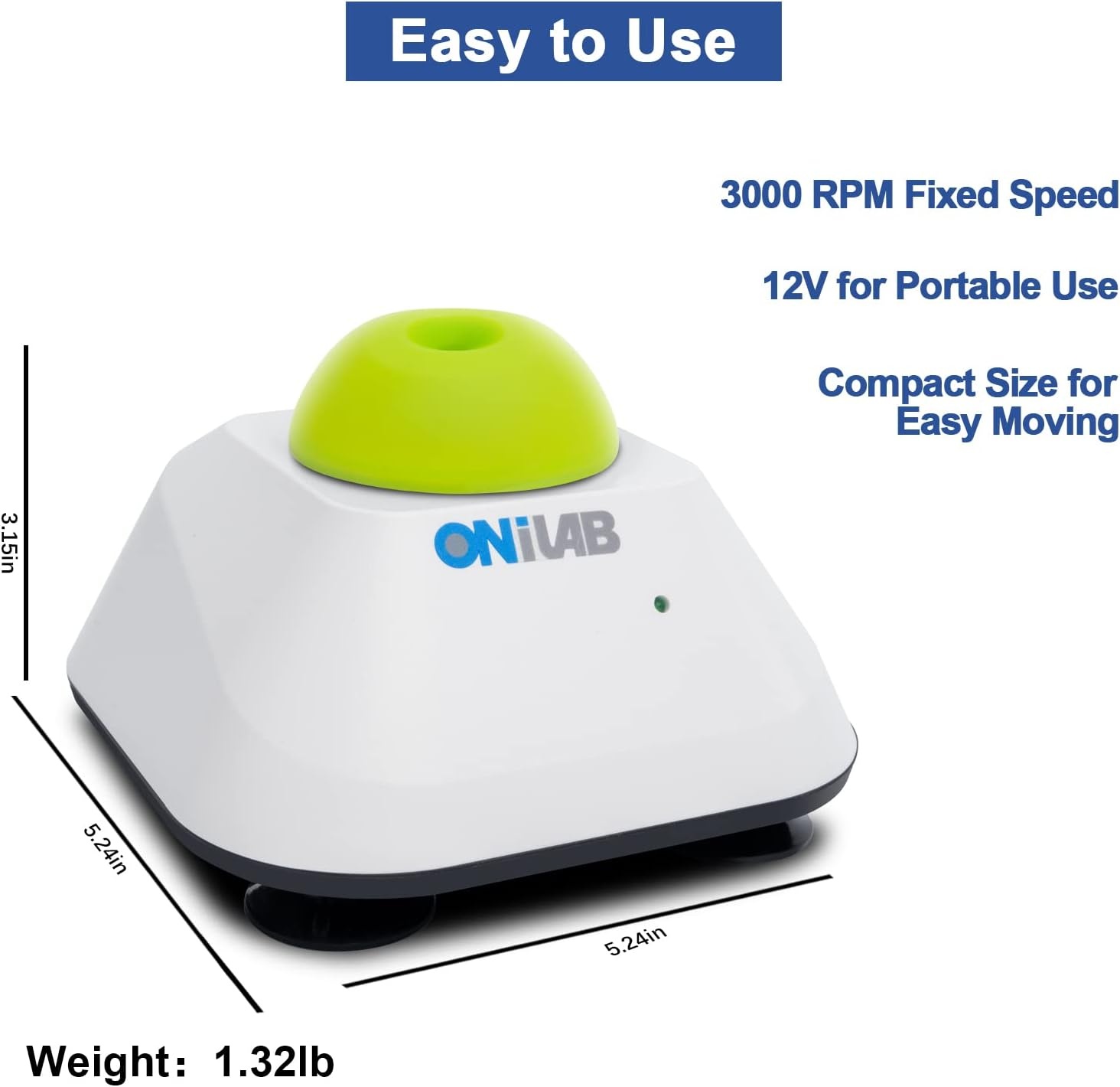 Rexar Laboratory Vortex Mixer – Touch Function Sample Mixer
