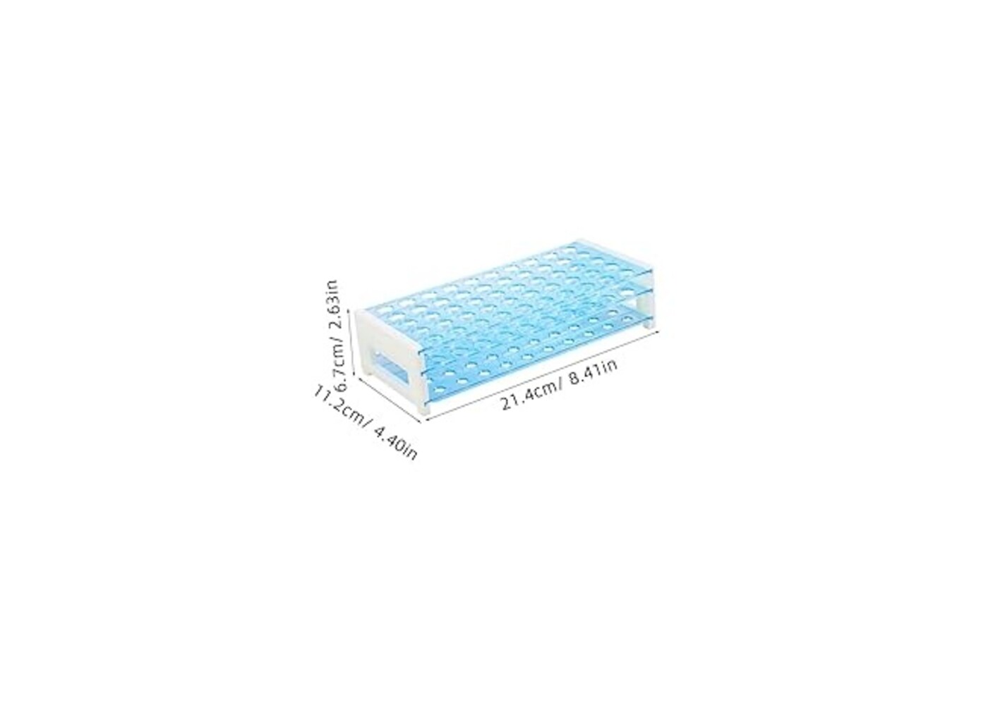 Rexar Detachable Test Tube Rack for Laboratory and Centrifuge Tubes – Tube Holder for 50 Tubes