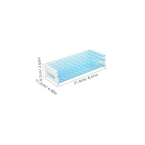 Rexar Detachable Test Tube Rack for Laboratory and Centrifuge Tubes – Tube Holder for 50 Tubes