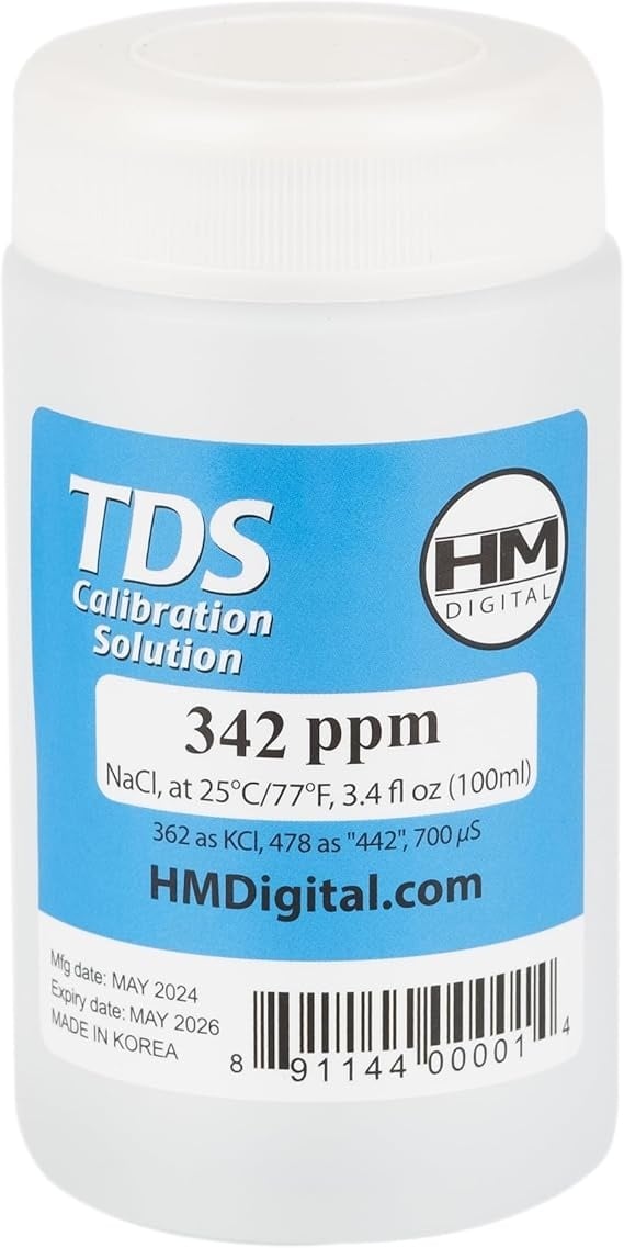 Rexar 342 ppm TDS Calibration Solution for TDS and Conductivity Meters – 90 ml