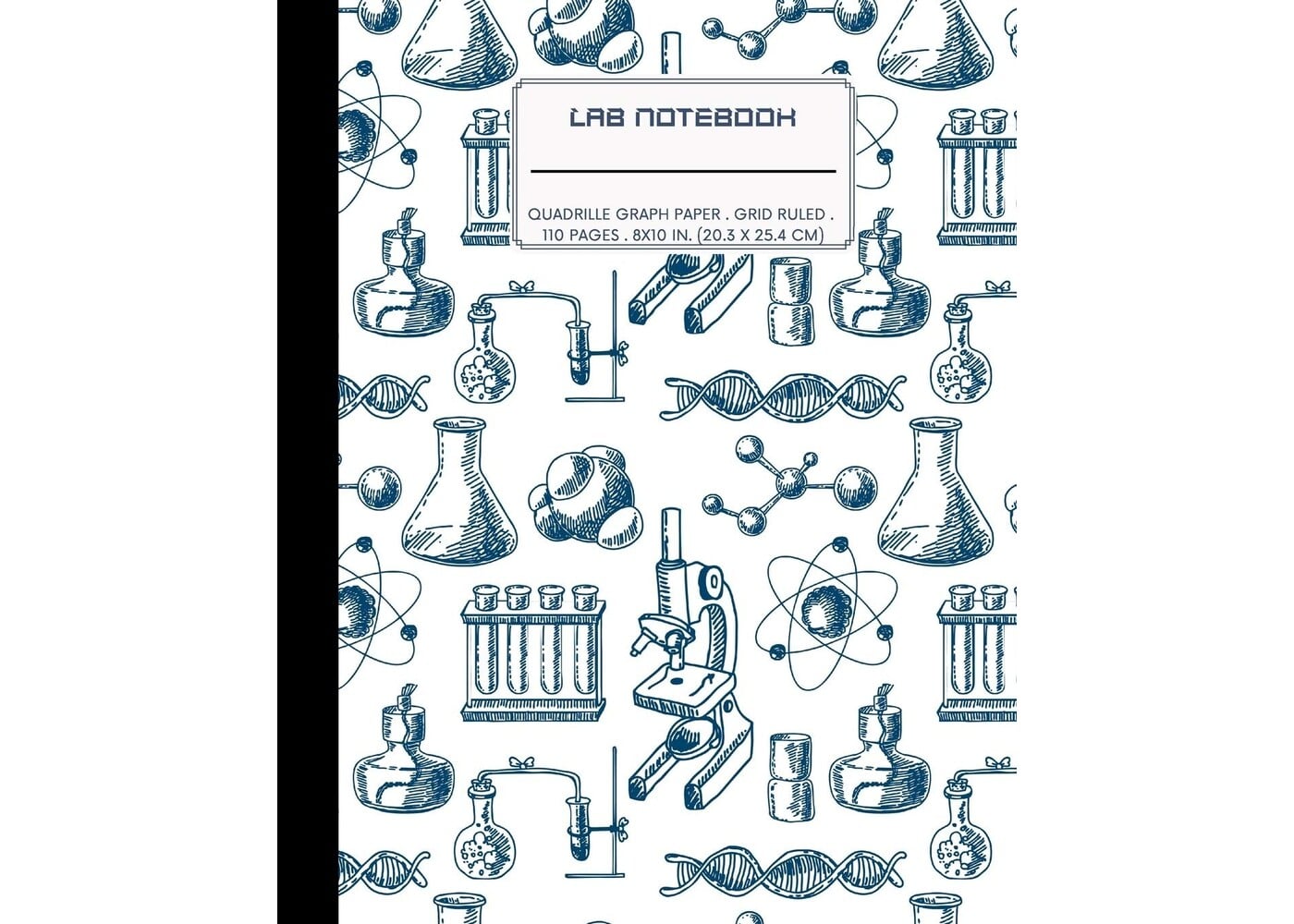 Rexar Laboratory Notebook with Quadrille Graph Paper – 110 Numbered Pages