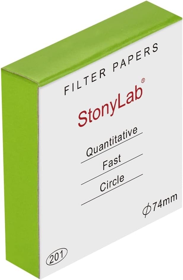 Rexar Quantitative Cellulose Filter Paper 74 mm, 25 Micron Retention – Pack of 100