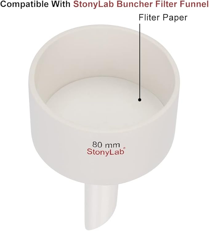 Rexar Quantitative Cellulose Filter Paper 74 mm, 25 Micron Retention – Pack of 100